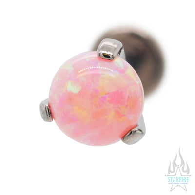 5mm Opal Ball in Prong's on Flatback
