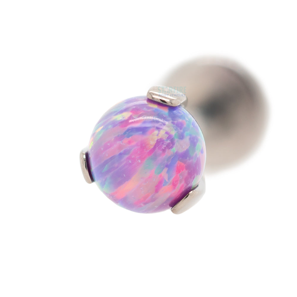 Opal Ball in Prong's on Flatback
