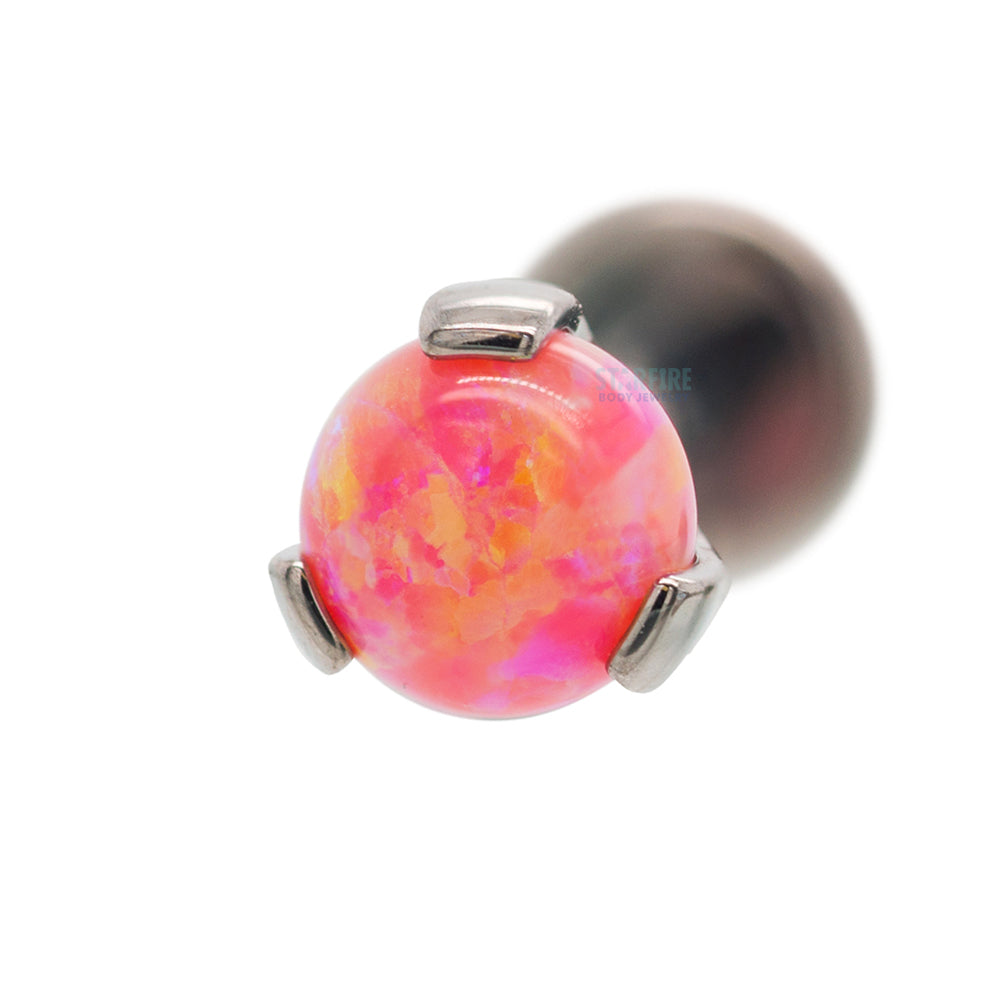Opal Ball in Prong's on Flatback