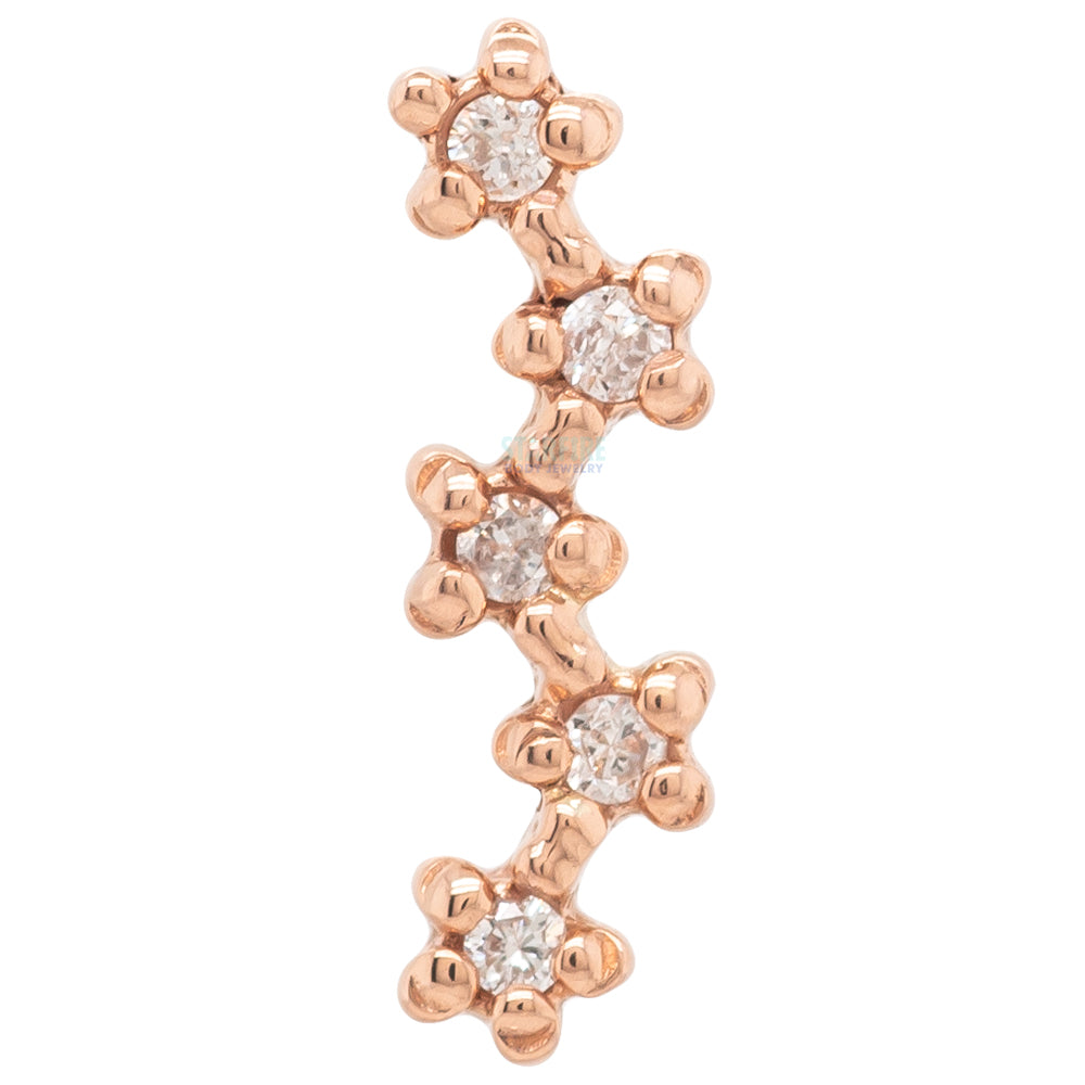 threadless: Stardust Pin in Gold with Gemstones