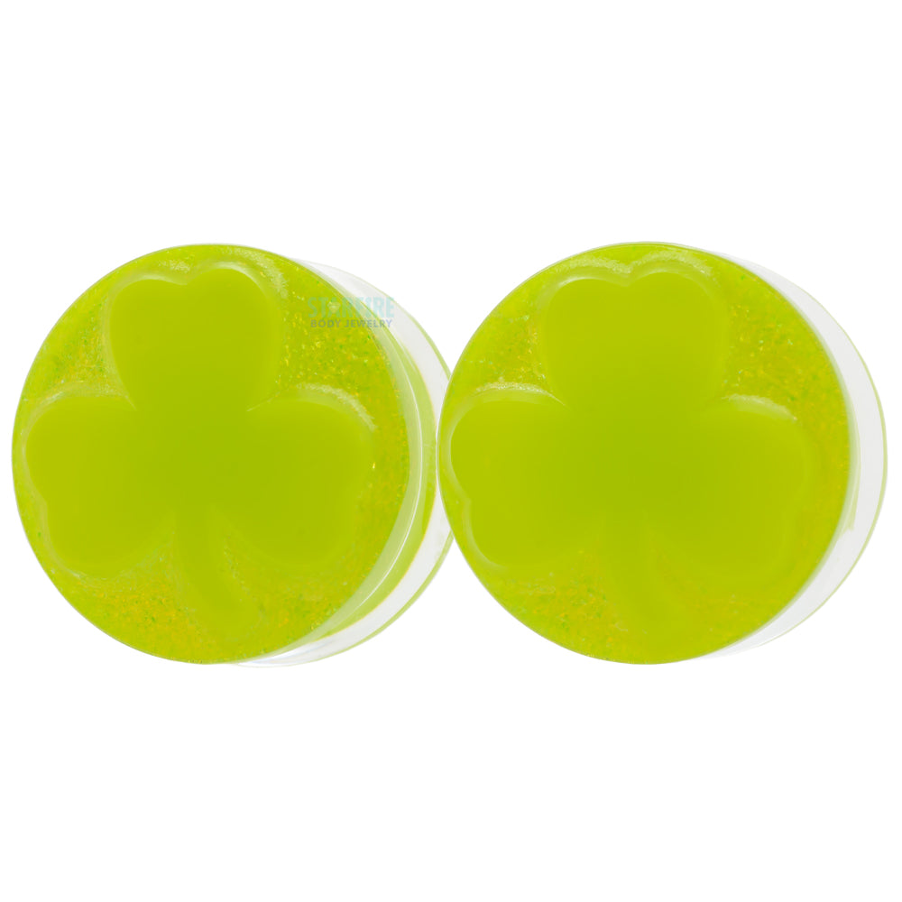 Shamrock Glass Plugs