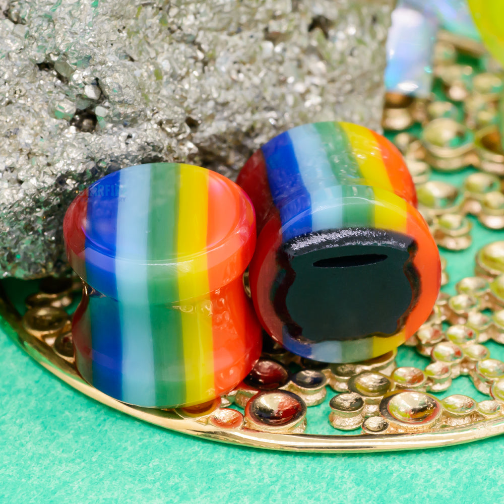 Pot o' Gold Glass Plugs - End of the Rainbow