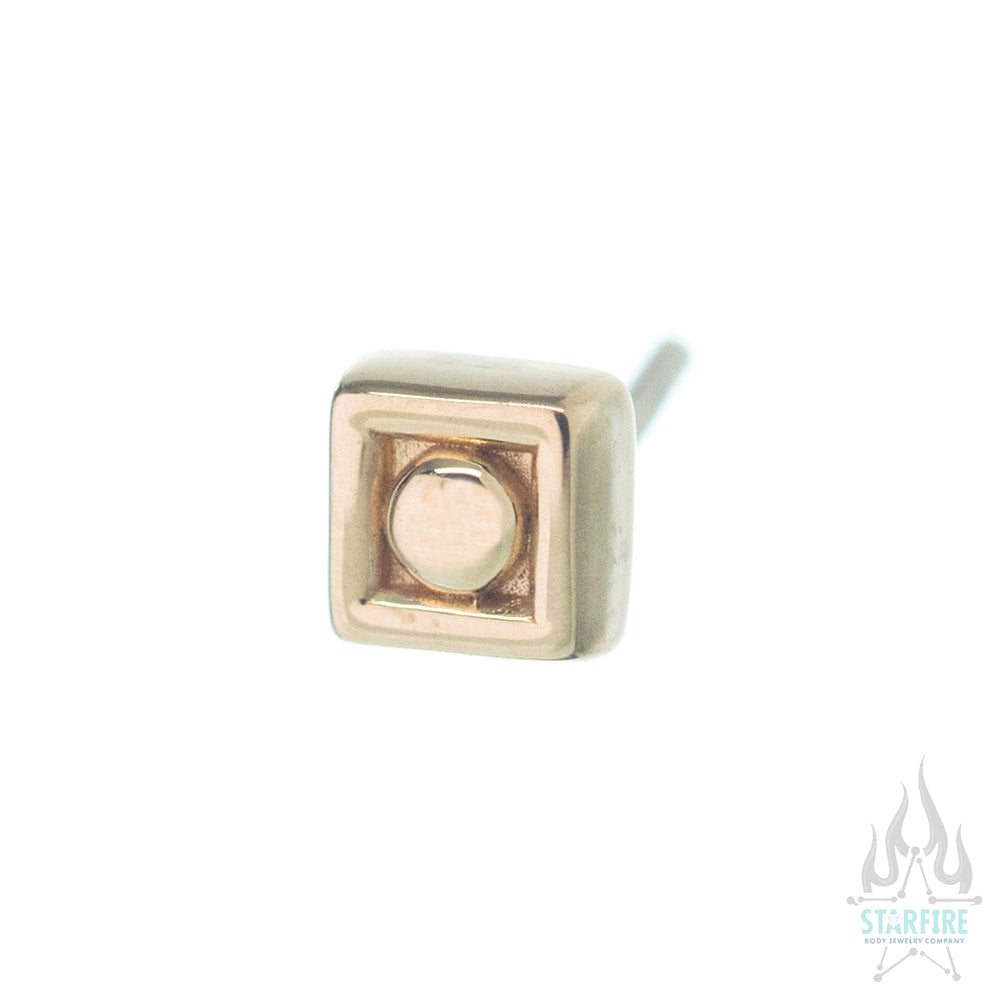 threadless: Square Dot Pin in Gold