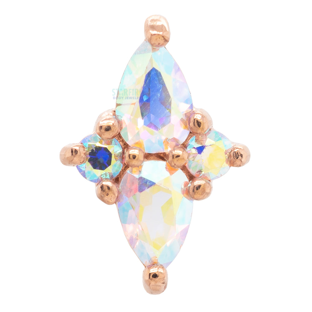 threadless: "Ethereal" End in Gold with Mercury Mist Topaz'