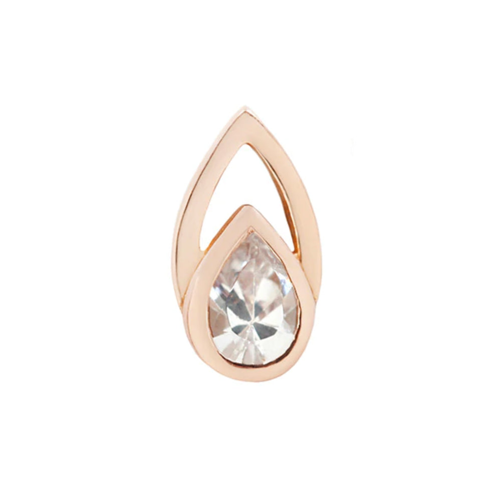 threadless: "Echo" End in Gold with CZ