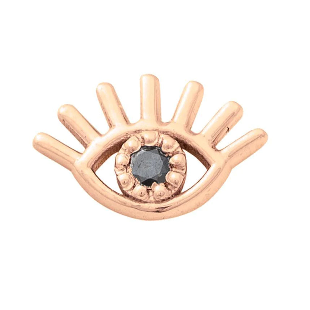 threadless: Evil Eye Pin in Gold with Gemstone