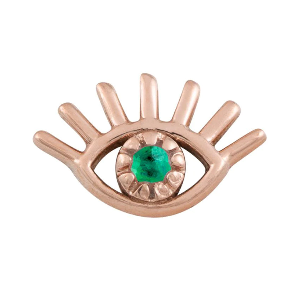 threadless: Evil Eye Pin in Gold with Gemstone