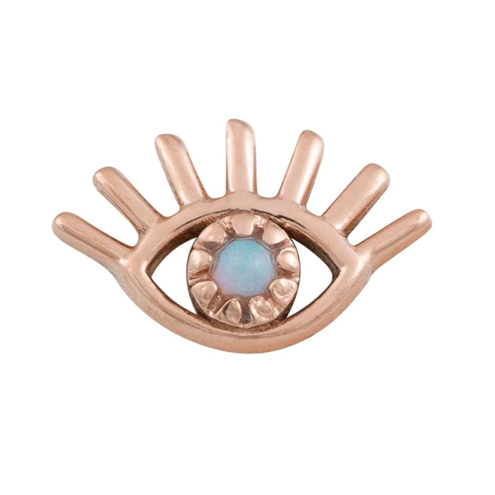 threadless: Evil Eye Pin in Gold with Gemstone
