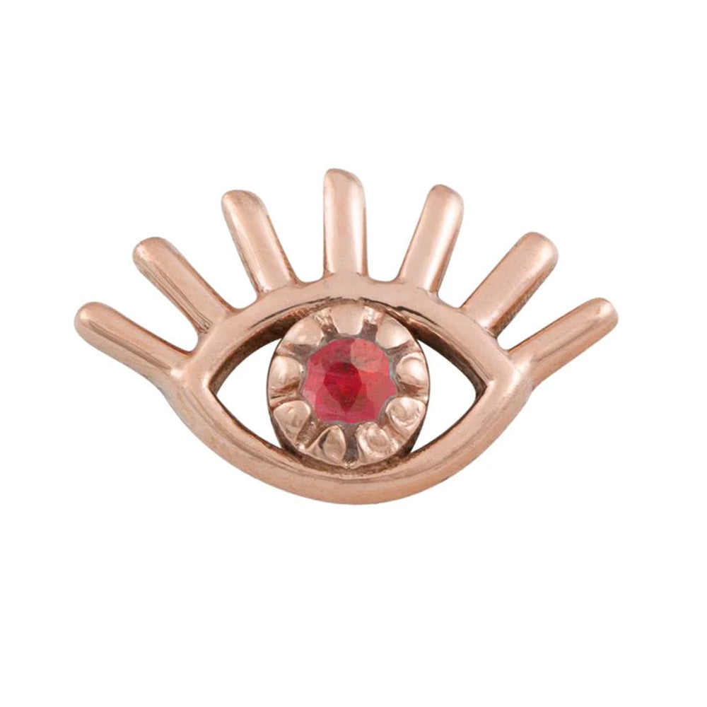 threadless: Evil Eye Pin in Gold with Gemstone