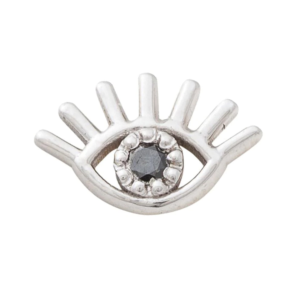 threadless: Evil Eye Pin in Gold with Gemstone