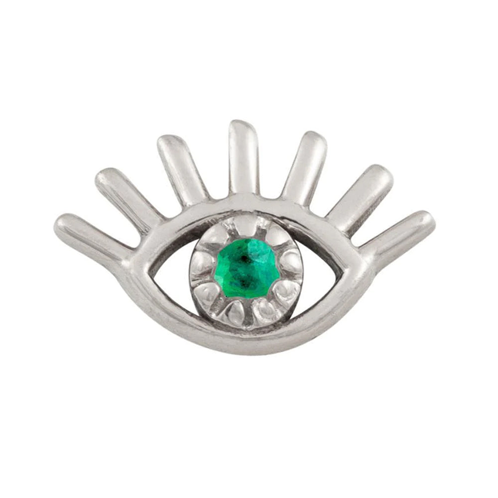 threadless: Evil Eye Pin in Gold with Gemstone