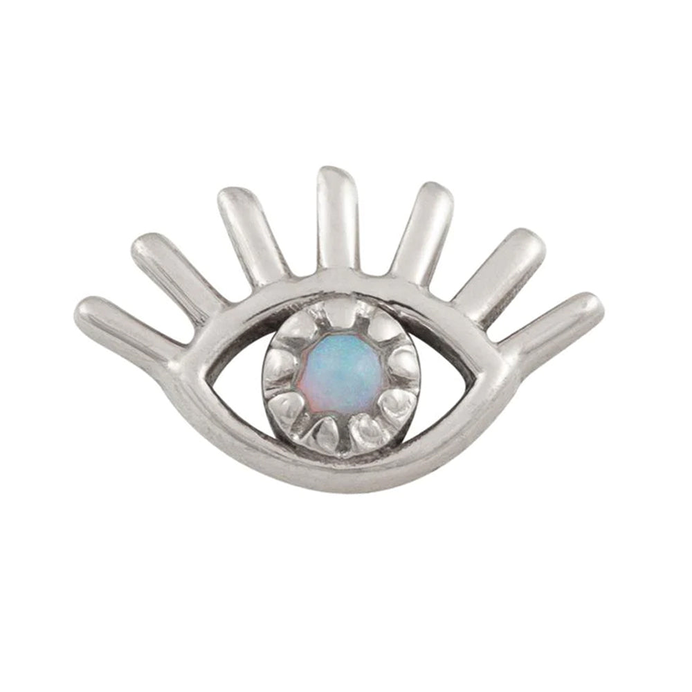 threadless: Evil Eye Pin in Gold with Gemstone