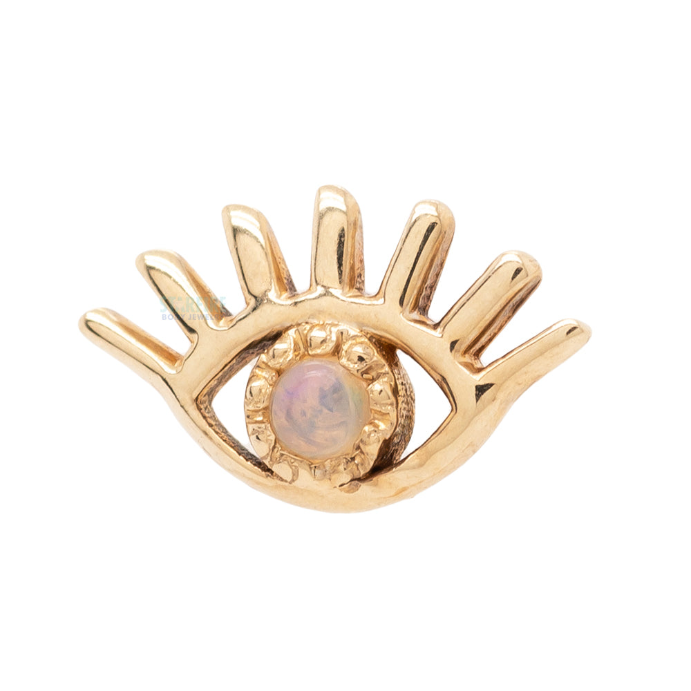 threadless: Evil Eye Pin in Gold with Gemstone