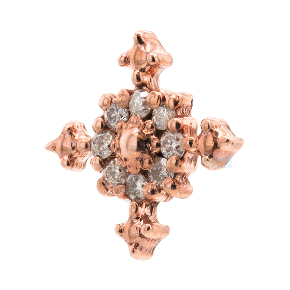 threadless: Idol Pin in Gold with Gemstones