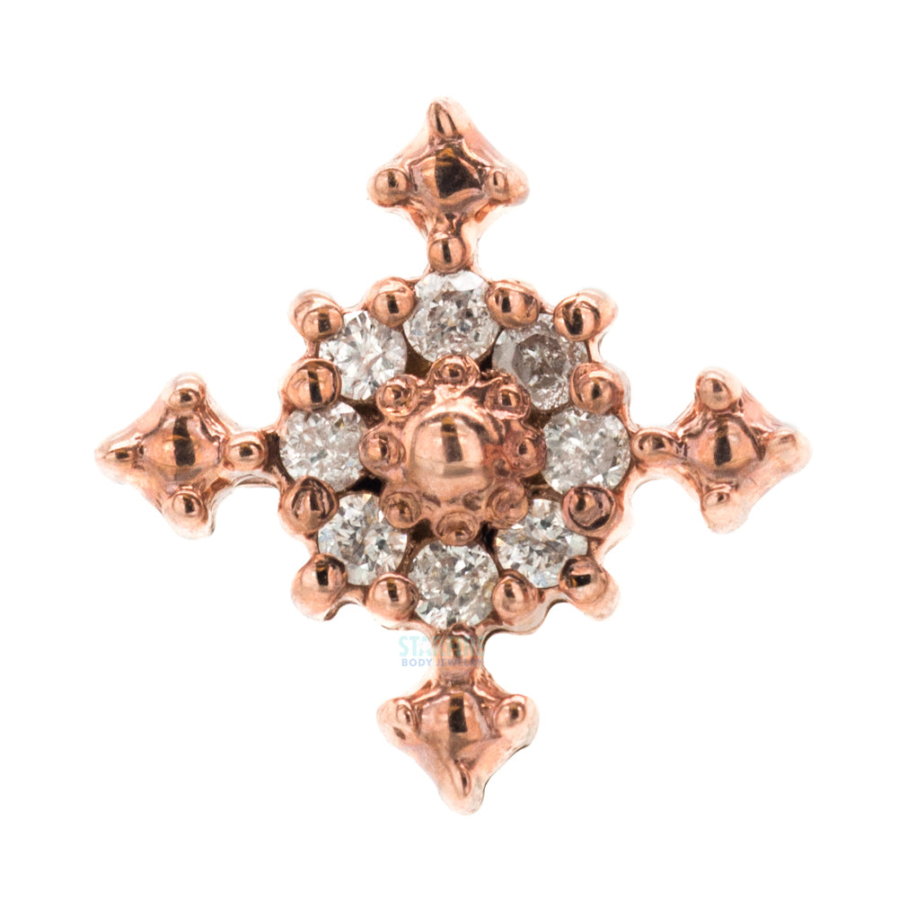 threadless: Idol Pin in Gold with Gemstones