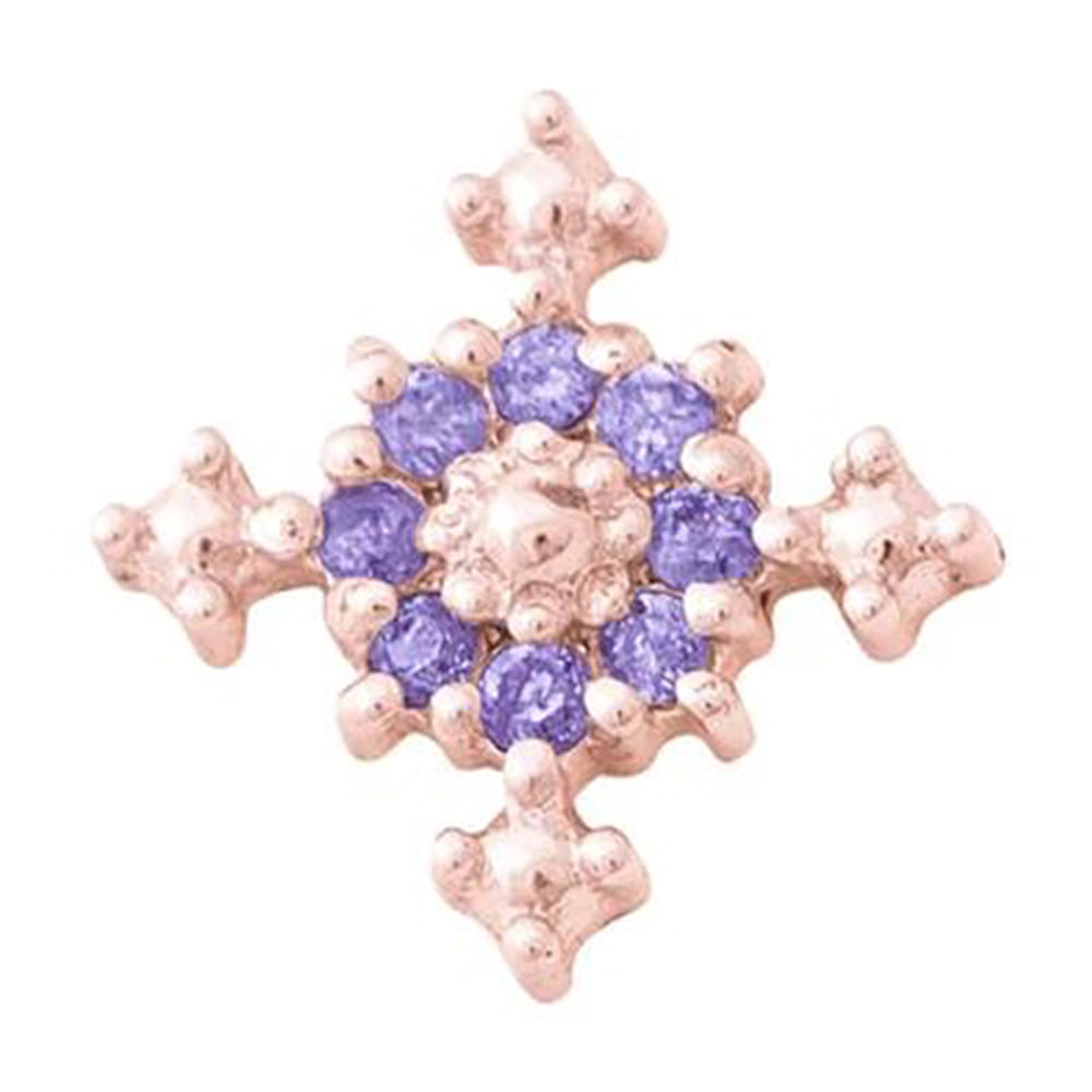 threadless: Idol Pin in Gold with Gemstones