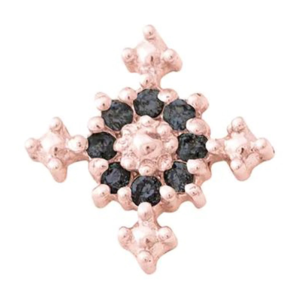 threadless: Idol Pin in Gold with Gemstones
