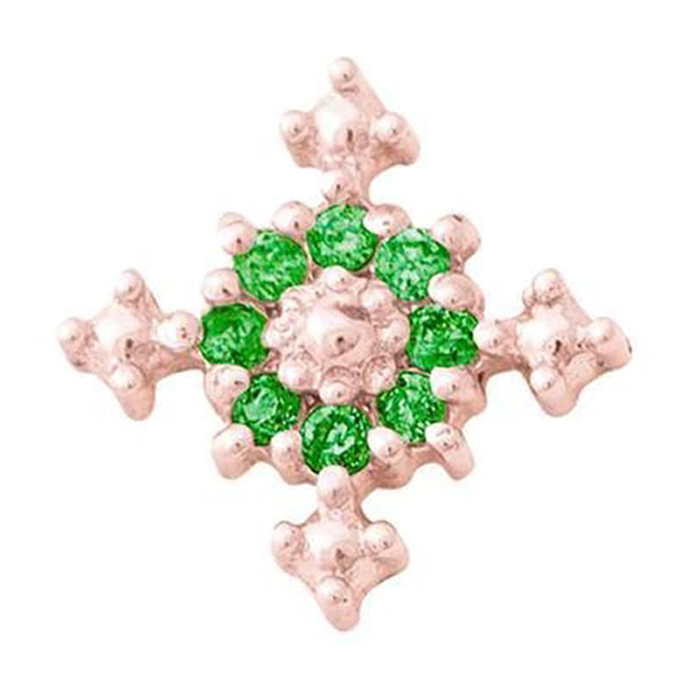 threadless: Idol Pin in Gold with Gemstones