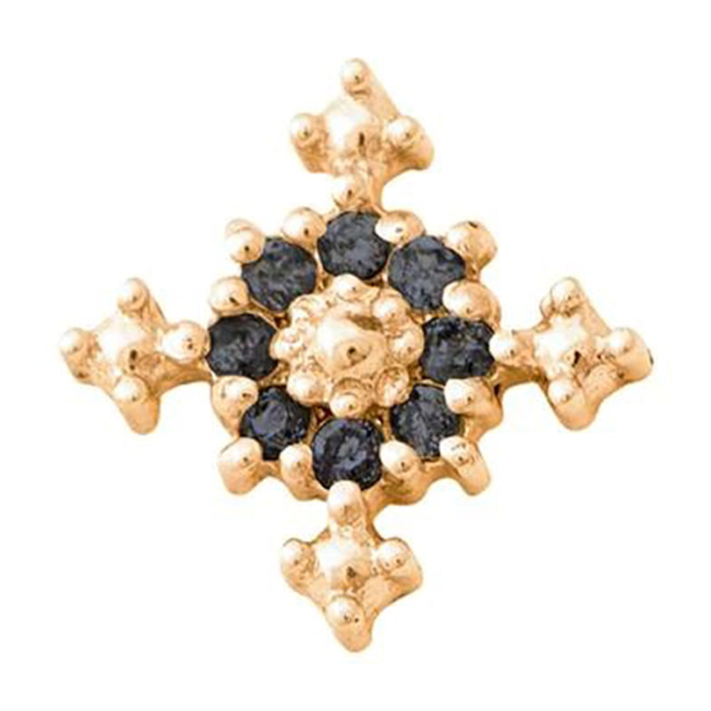 threadless: Idol Pin in Gold with Gemstones