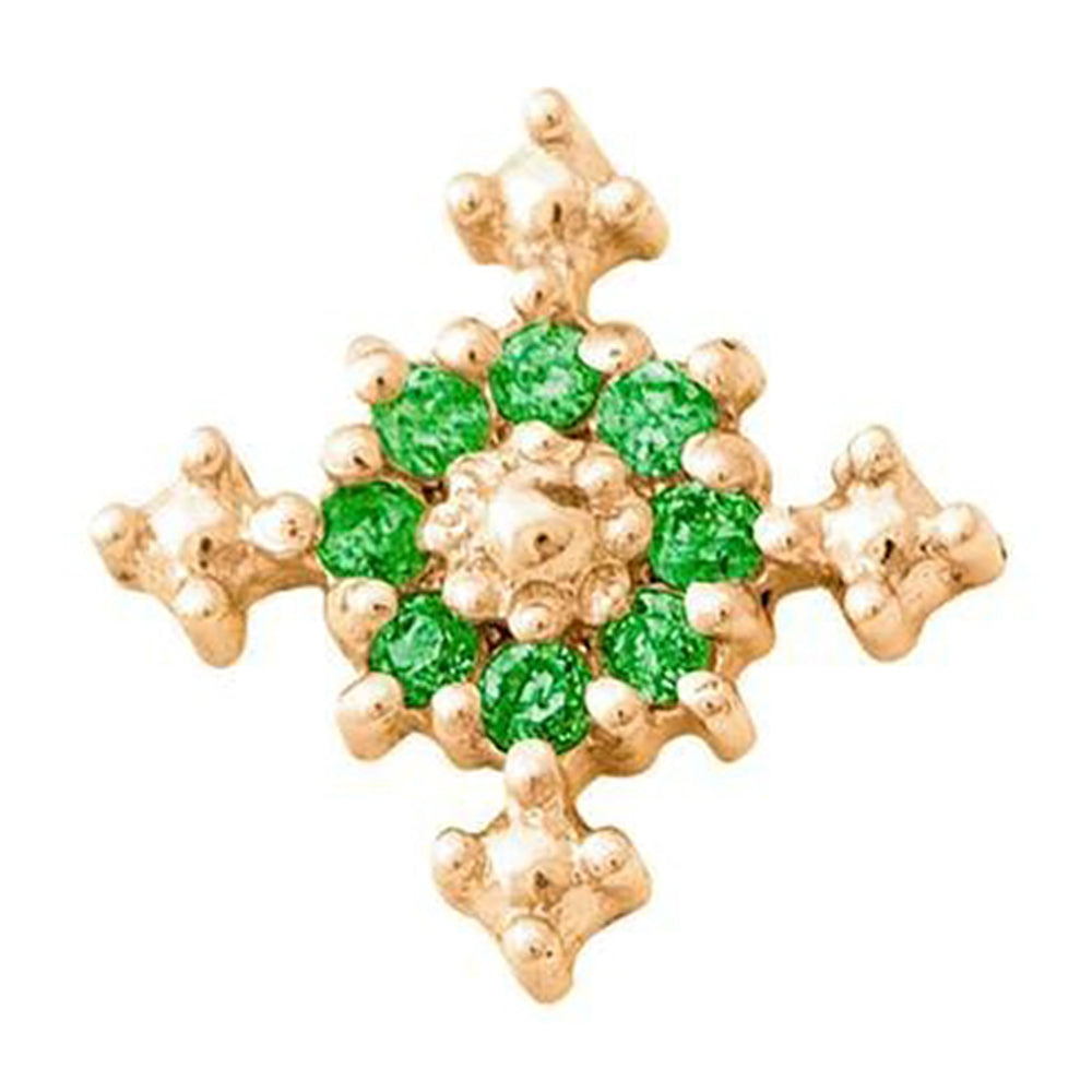 threadless: Idol Pin in Gold with Gemstones