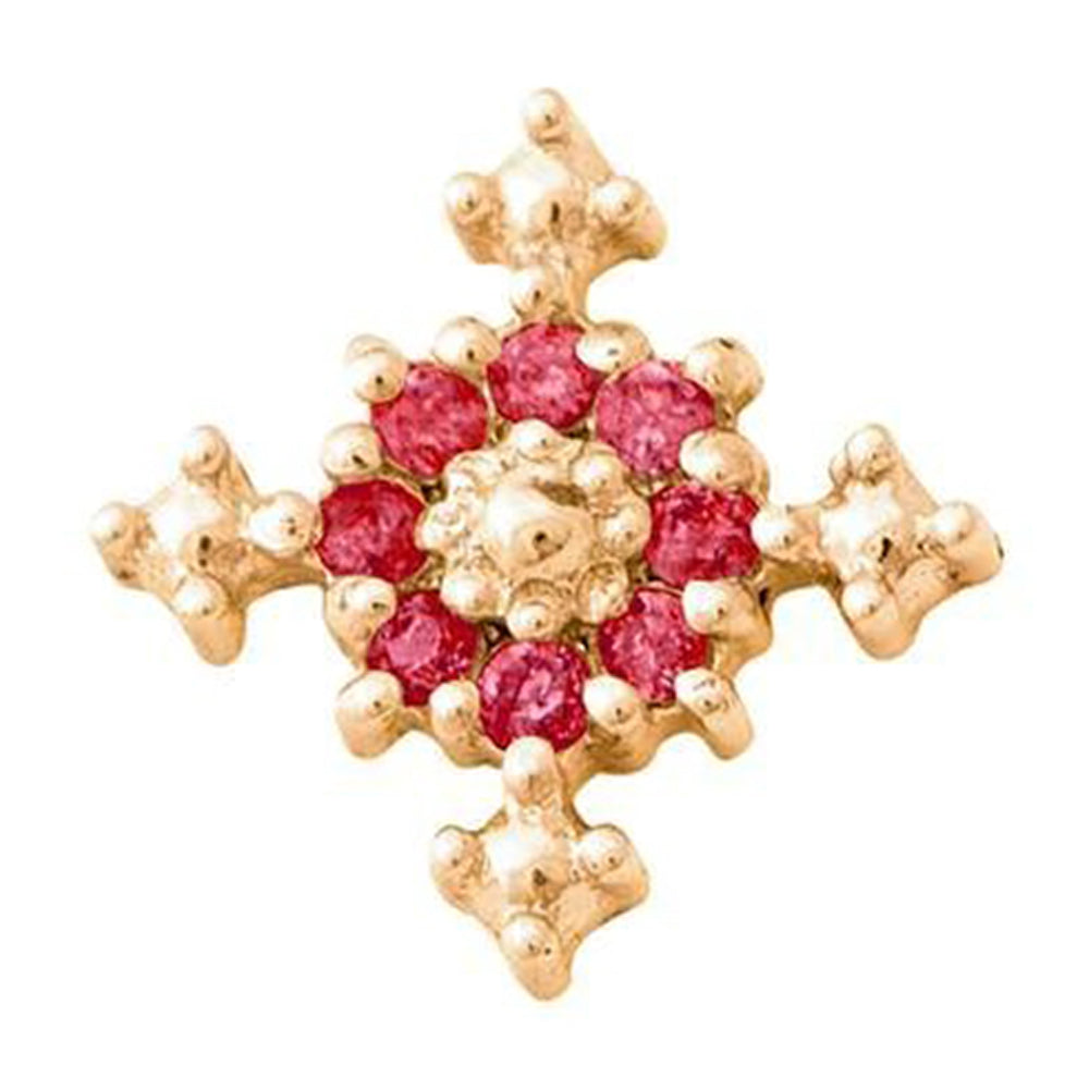 threadless: Idol Pin in Gold with Gemstones