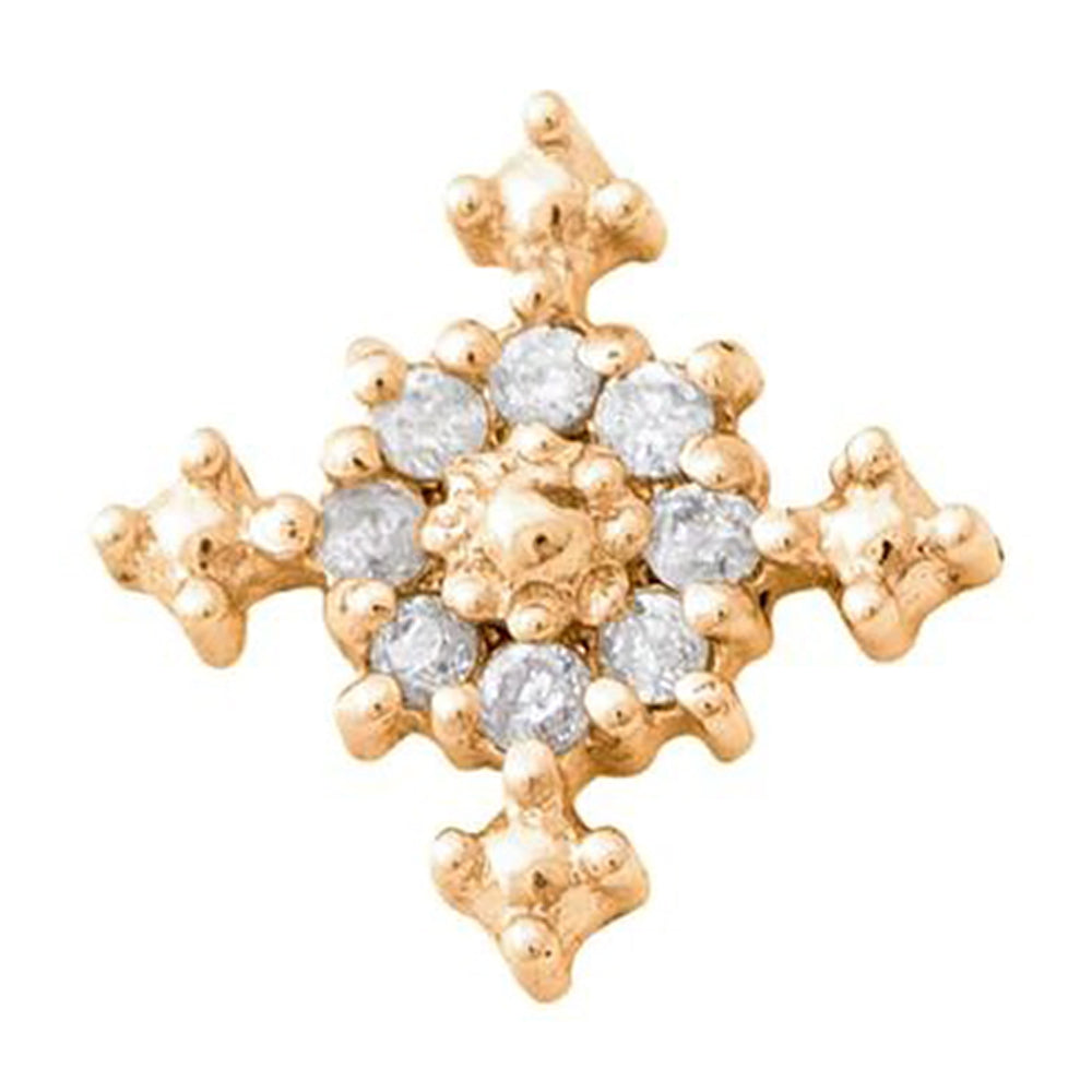 threadless: Idol Pin in Gold with Gemstones