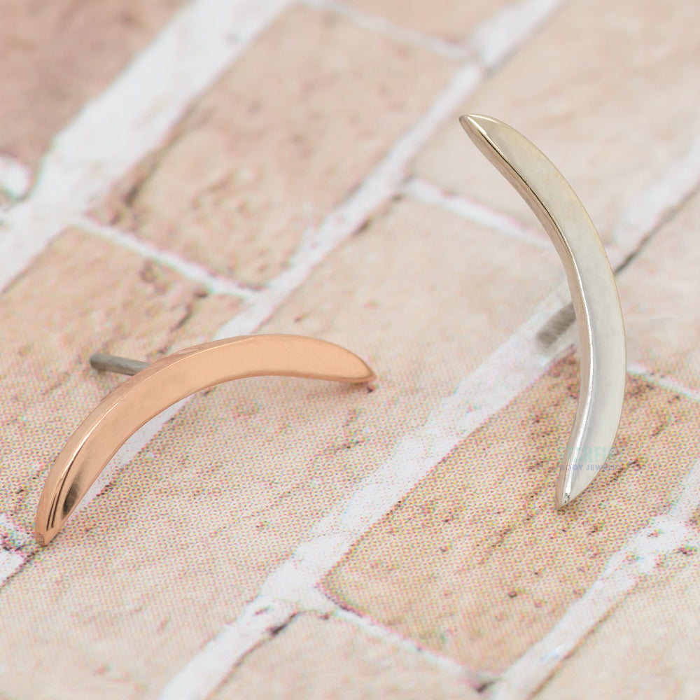 threadless: Curve Pin in Gold