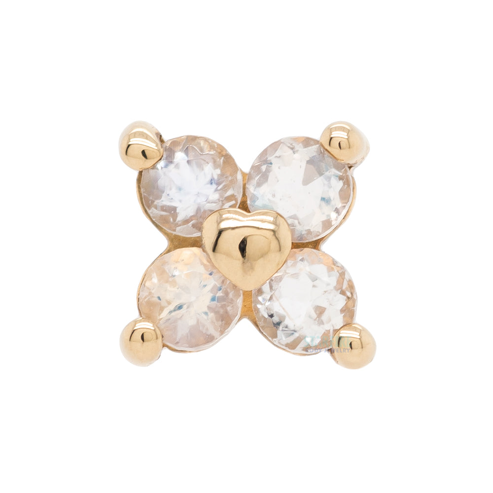 threadless: "Corazon" End in Gold with CZ
