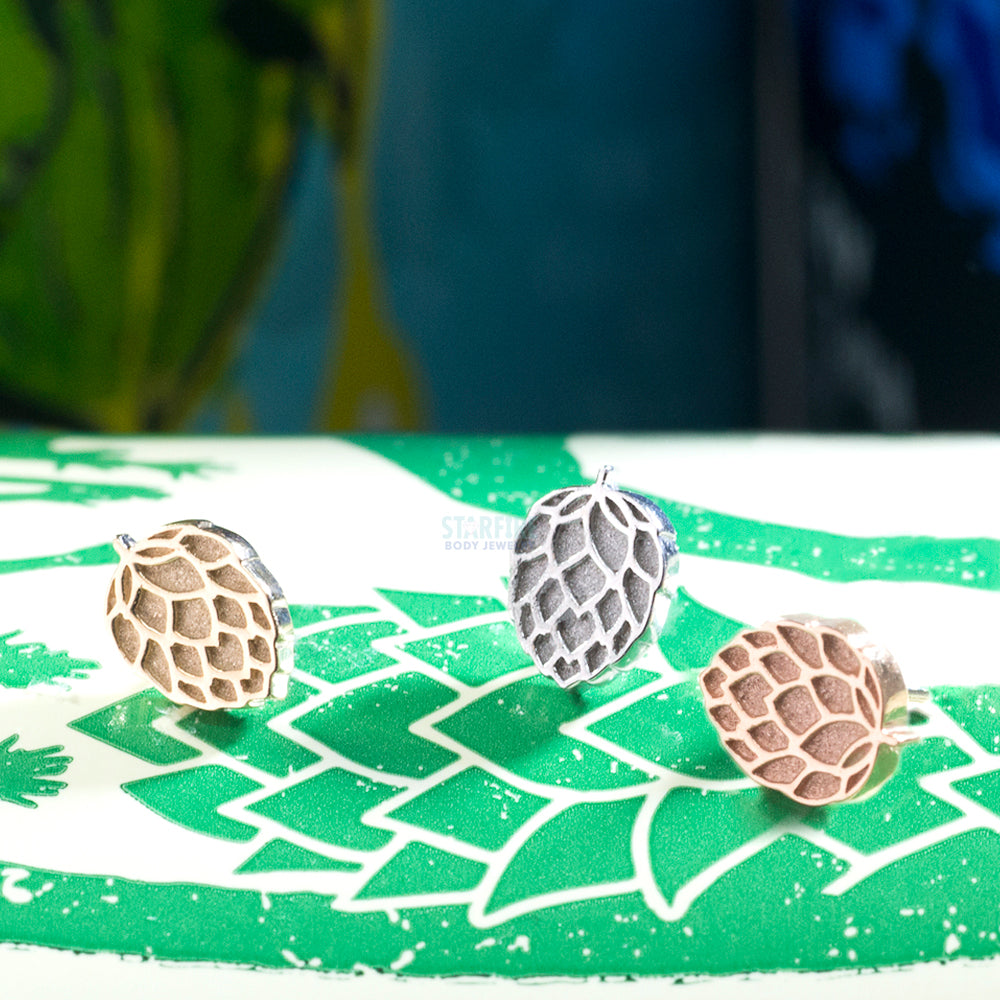 "Hops" Threaded End in Gold & Platinum