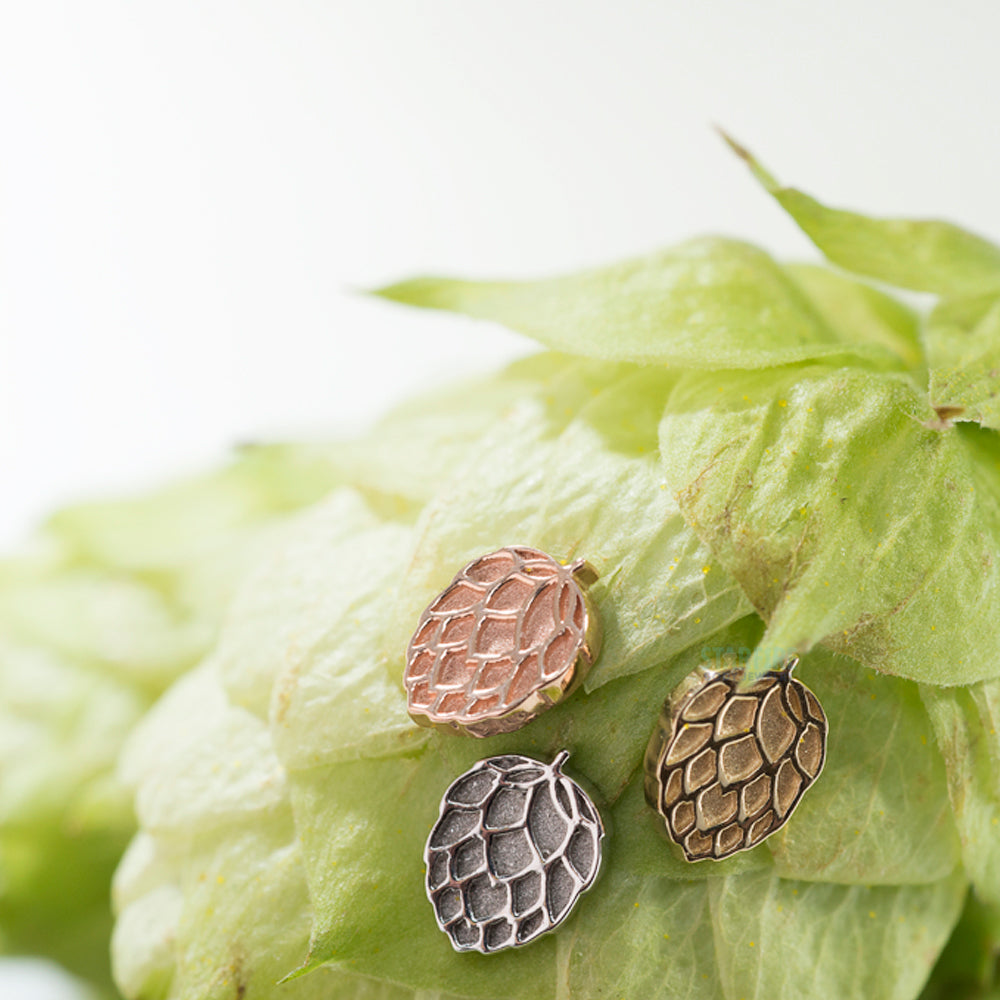 threadless: "Hops" Pin in Gold & Platinum
