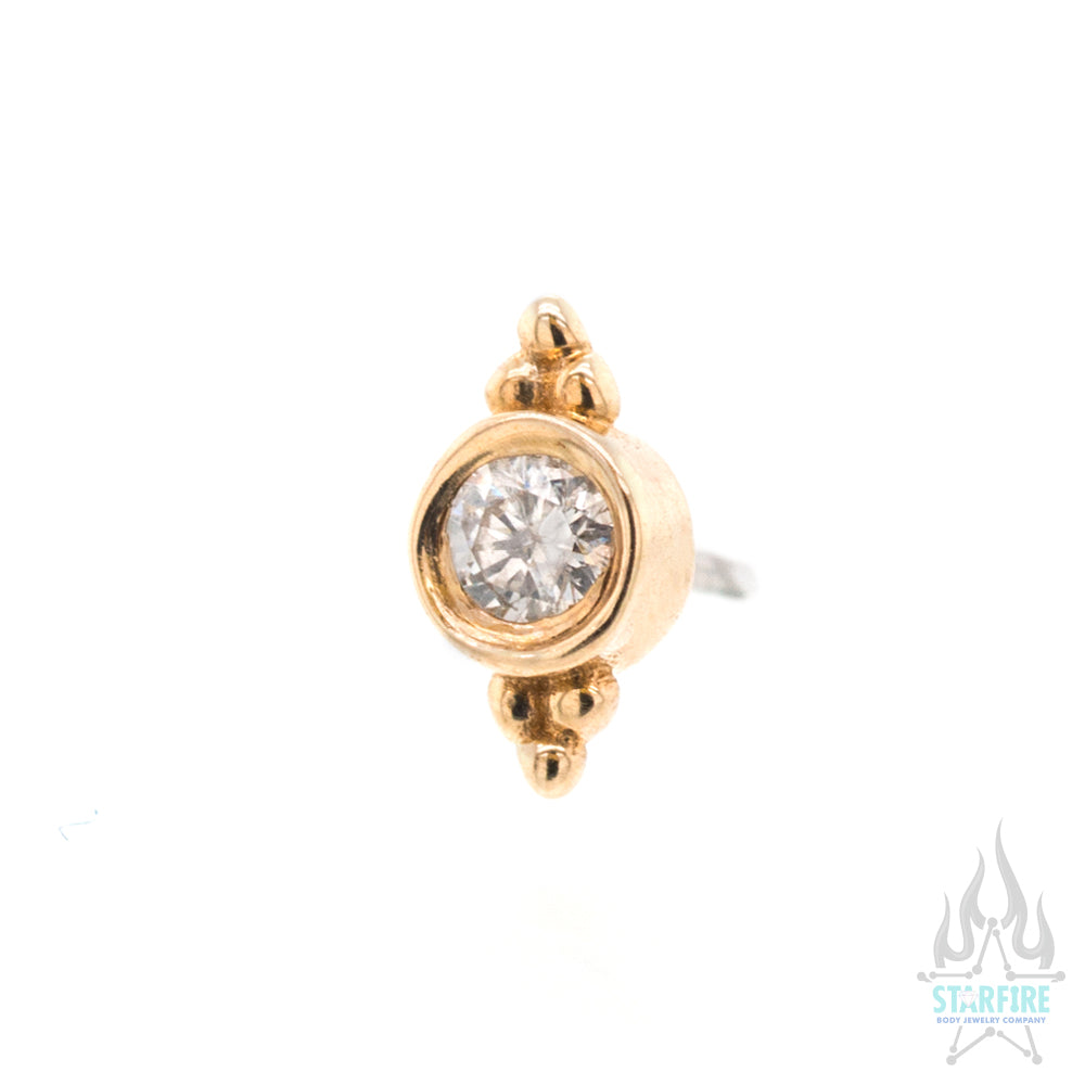 threadless: Illusion Pin in Gold with Gemstone