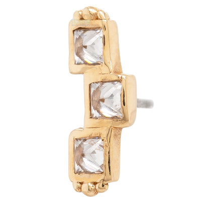 threadless: Hearth Pin in Gold with Gemstones