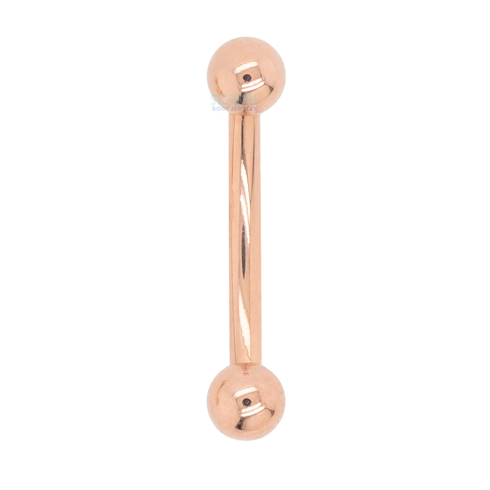Gold & Platinum Curved Barbell
