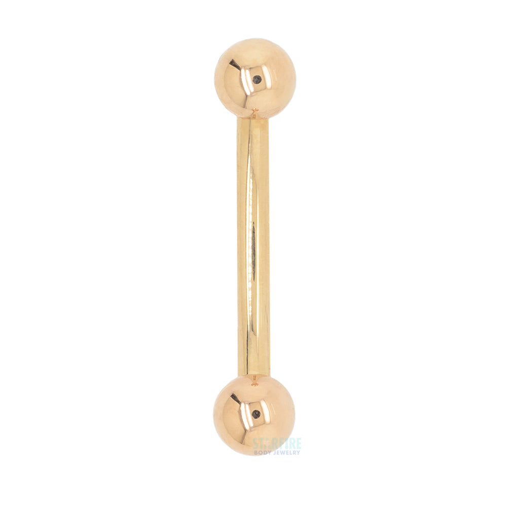 Gold & Platinum Curved Barbell