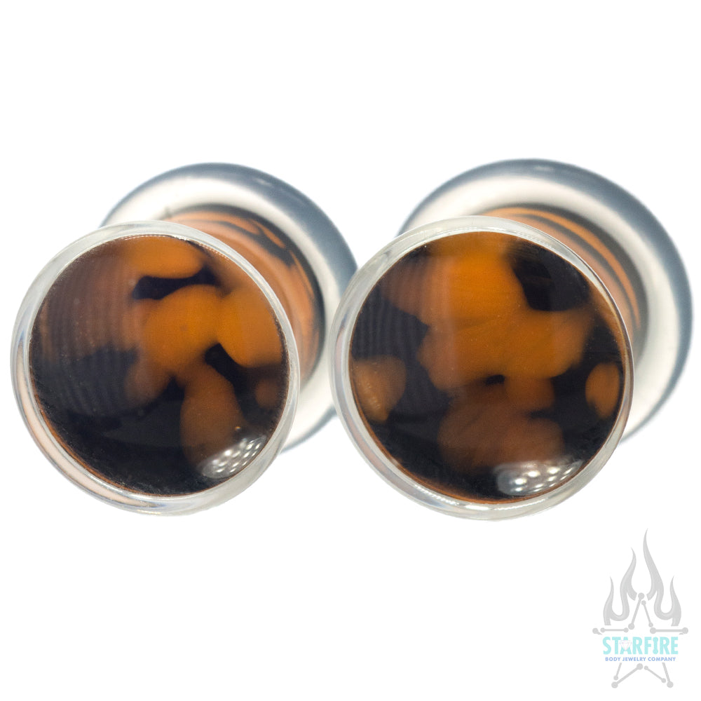 Zoa Glass Plugs - Orange