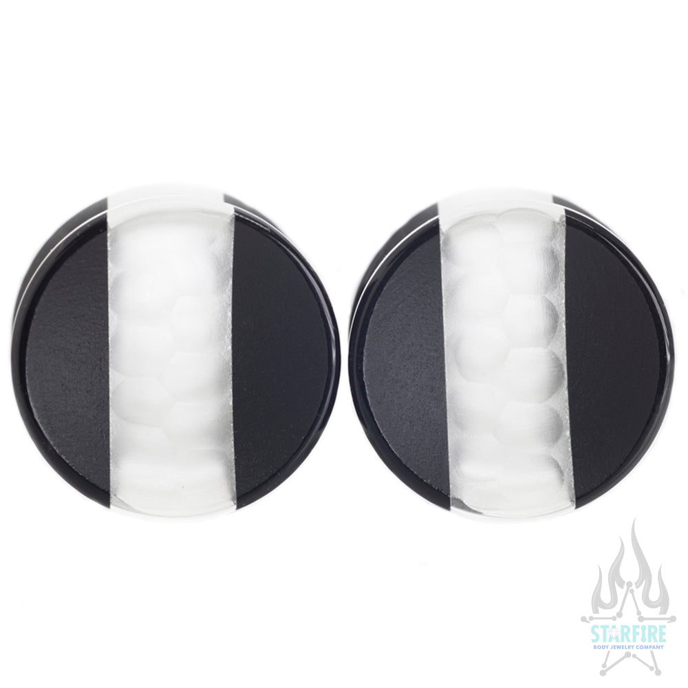 Hybrid Concave Glass Plugs