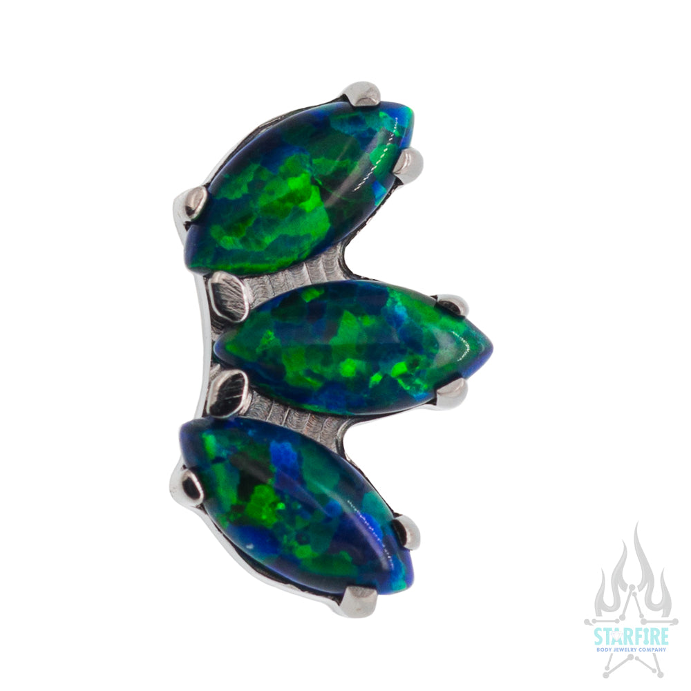 Marquise Fan with Opals on Flatback