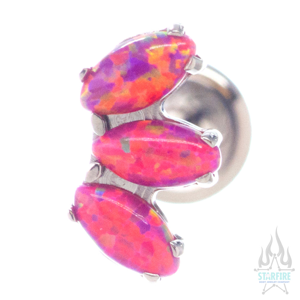 Marquise Fan with Opals on Flatback