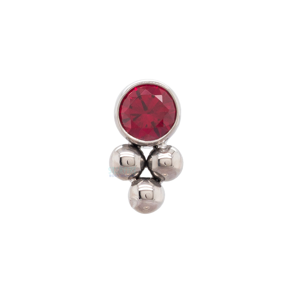 threadless: 11HT-3 'Haute Couture' Faceted Gem Bezel Pin