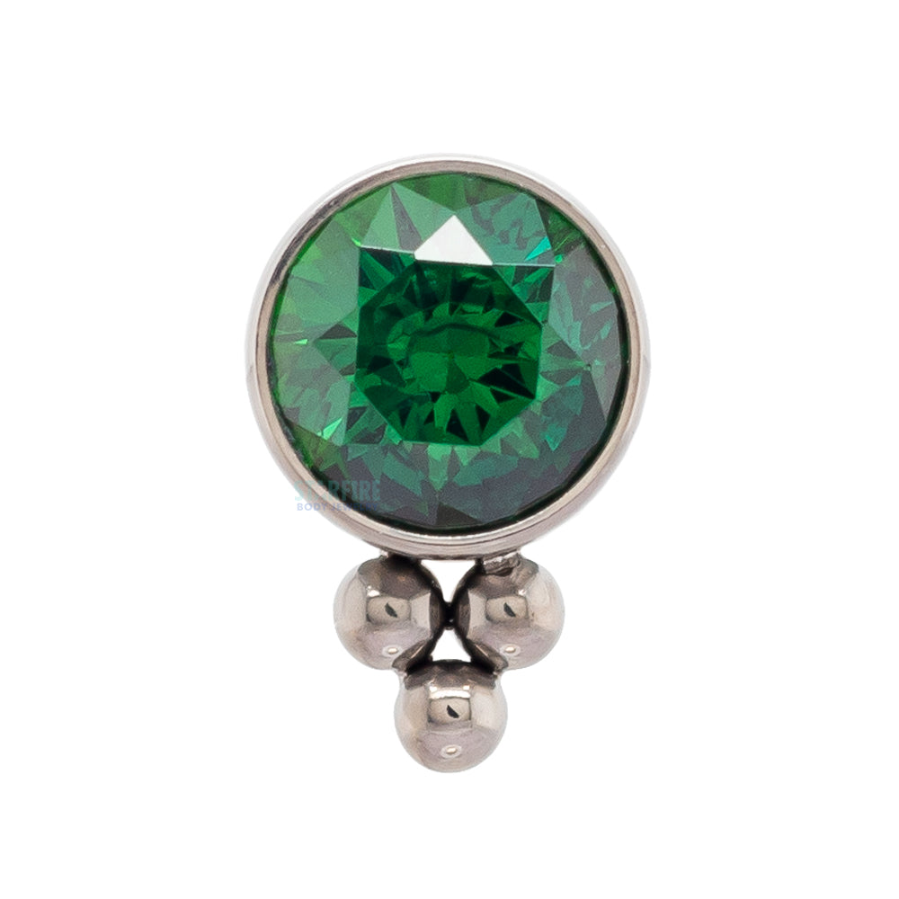 threadless: 11HT-3 'Haute Couture' Faceted Gem Bezel Pin