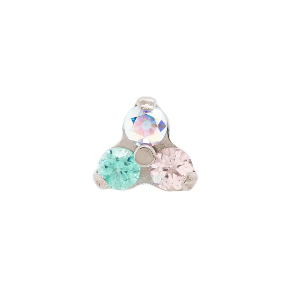 threadless: Faceted Gems in Trinity (Menage a Trois) End - custom color combos