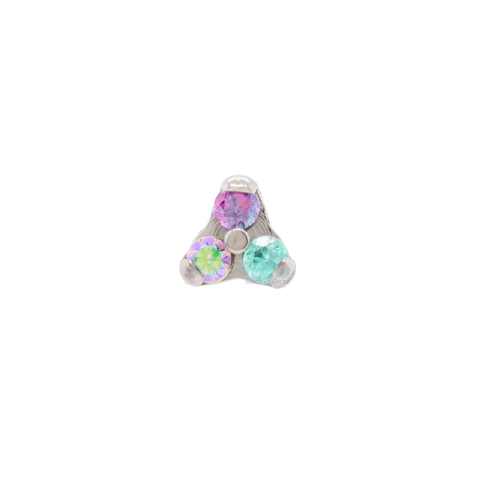 threadless: Faceted Gems in Trinity (Menage a Trois) End - custom color combos
