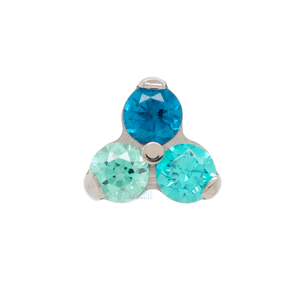 threadless: Faceted Gems in Trinity (Menage a Trois) End - custom color combos