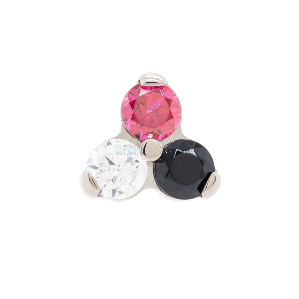 threadless: Faceted Gems in Trinity (Menage a Trois) End - custom color combos