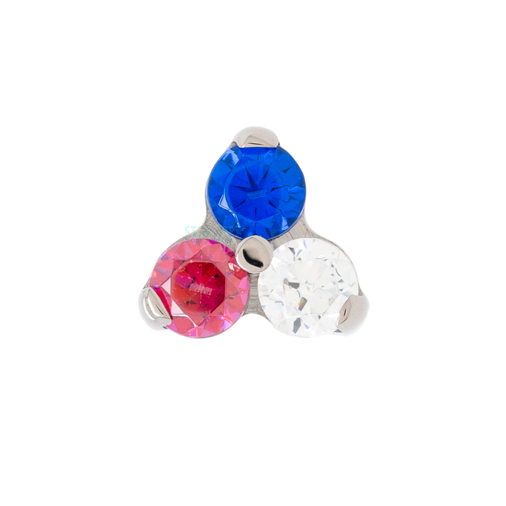 threadless: Faceted Gems in Trinity (Menage a Trois) End - custom color combos