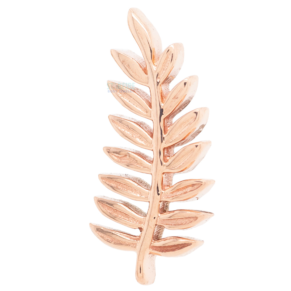 "Fern" Threaded End in Gold & Platinum
