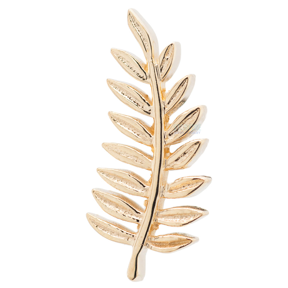 "Fern" Threaded End in Gold & Platinum