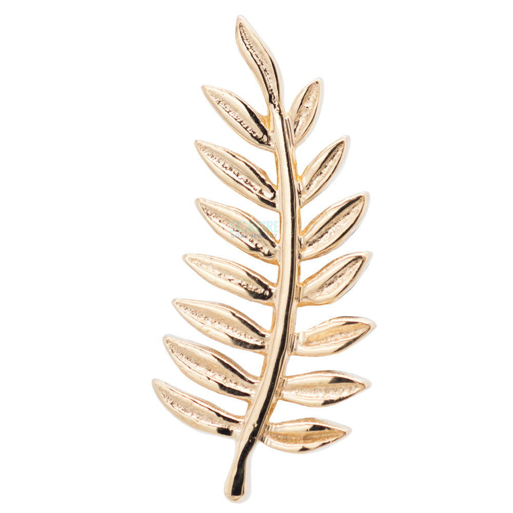"Fern" Threaded End in Gold & Platinum