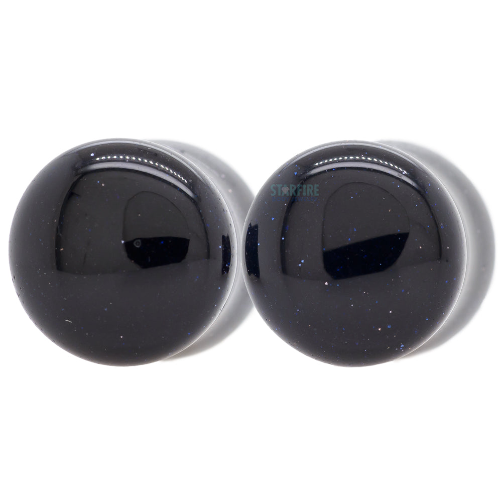 Stone Plugs - Blue Goldstone