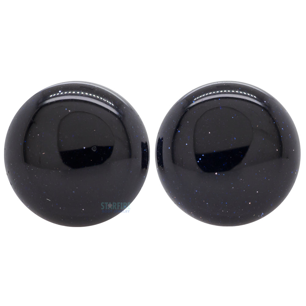 Stone Plugs - Blue Goldstone